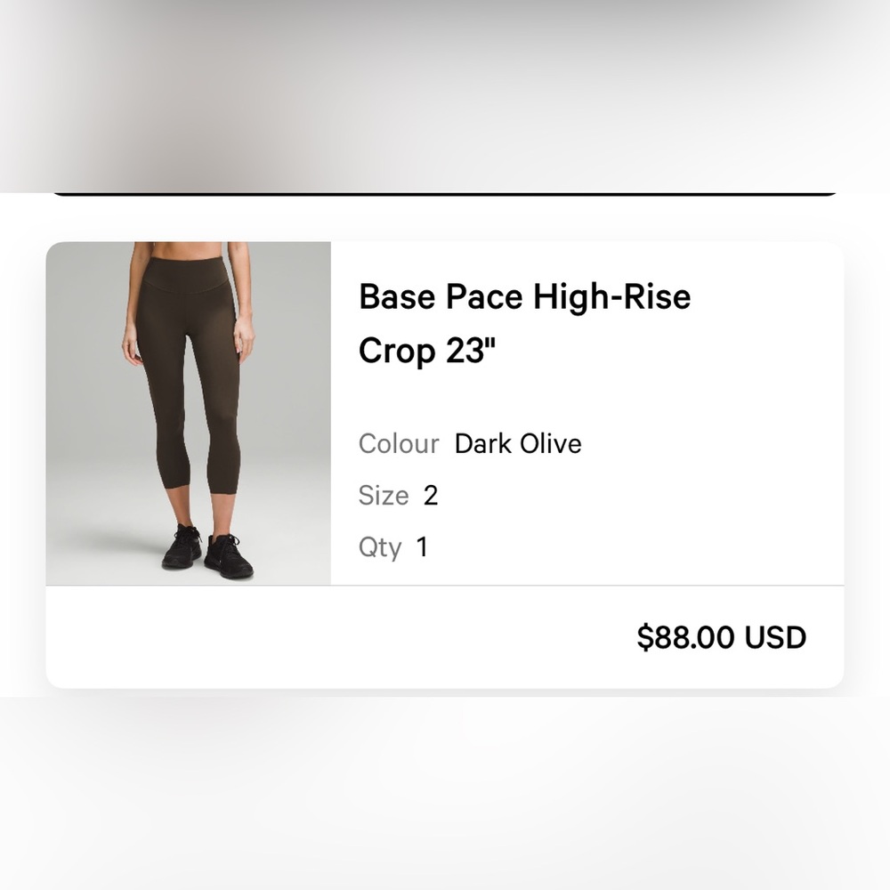 Lululemon Pace High-Rise Crop ‘23